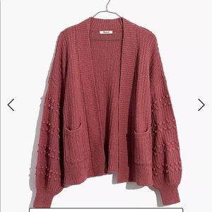 Madewell Bobble Cardigan in Dusty Rose